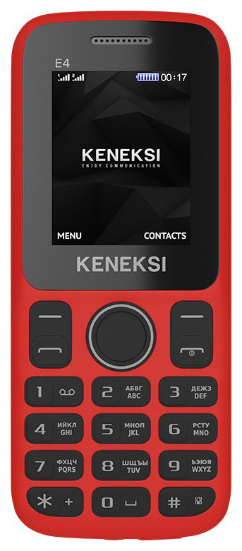 

Мобильный телефон Keneksi E4 Red, E4