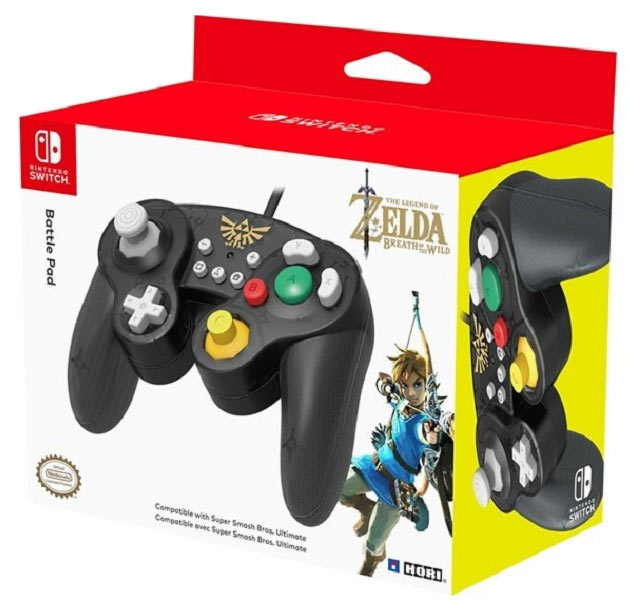 фото Геймпад hori battle pad the legend of zelda: the breath of the wild black