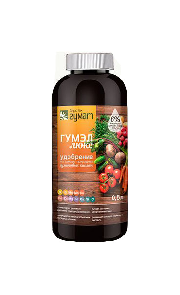 

Органическое удобрение АгроТех Гумат Гумэл Люкс 212819 0,5 л, 212819