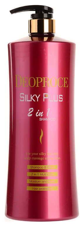 фото Шампунь deoporce silky plus hair clinic system 2 in 1 shampoo & rinse deoproce