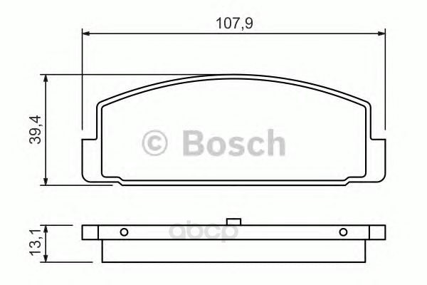 

Тормозные колодки Bosch задние 986424295