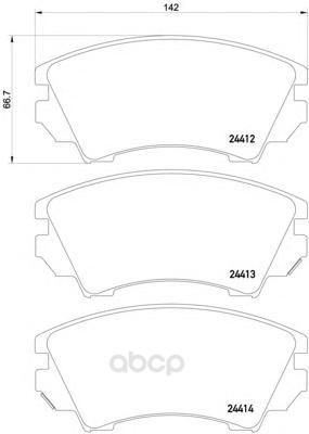 

Тормозные колодки HELLA PAGID/BEHR дисковые 8DB355013041