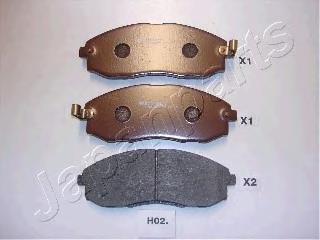 

Тормозные колодки Japanparts передние PAH02AF
