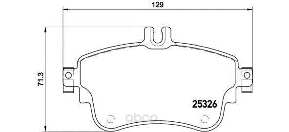 фото Колодки дисковые передние! mb w176/w246 180 11 brembo p50094