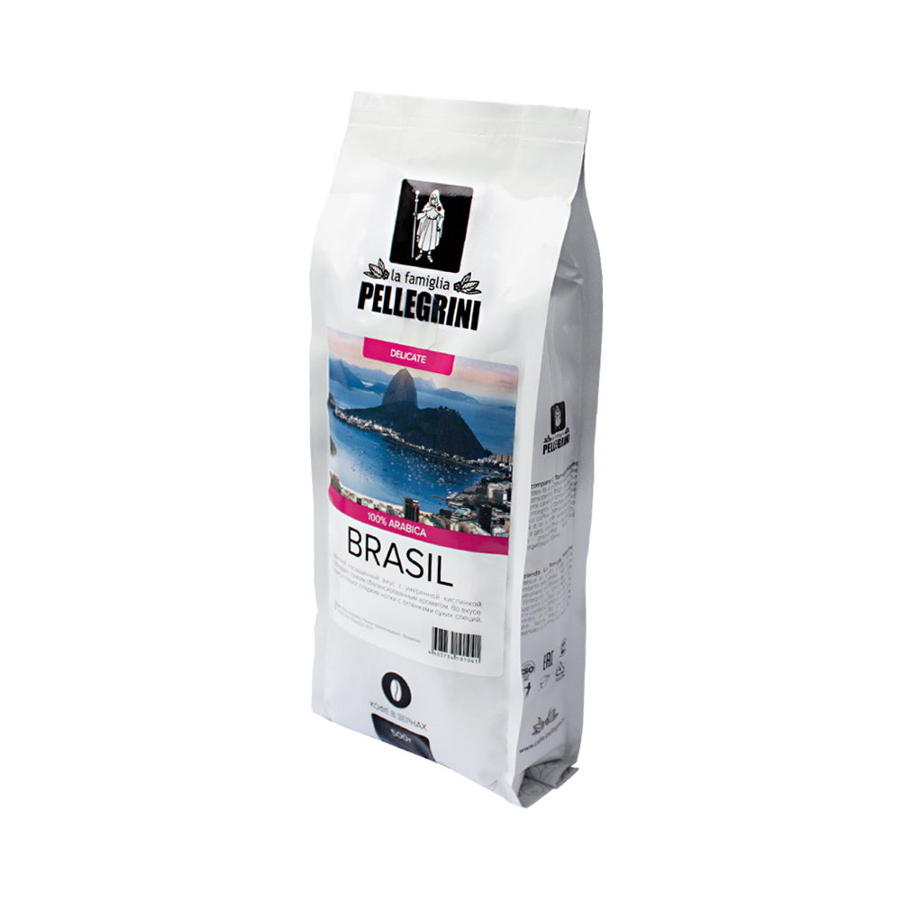 

Кофе зерновой La famiglia Pellegrini Brasil 500 г