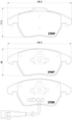 

Колодки тормозные дисковые audi a3,seat altea, skoda fabia, octaviaTextar 2358781