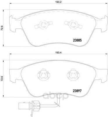 

Колодки тормозные дисковые передние audi a6 04-, a6 avant 05-, a8 02- Textar 2388501