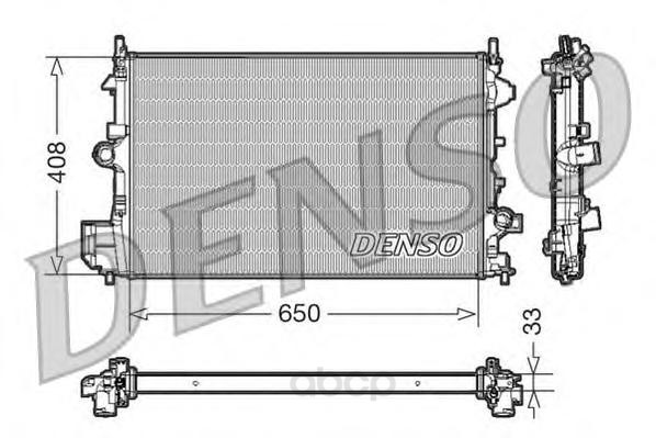 фото Радиатор охлаждения двигателя denso drm20088