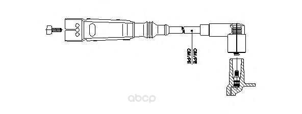 фото Провод высоковольтный audi/vw 70см bremi 111/70