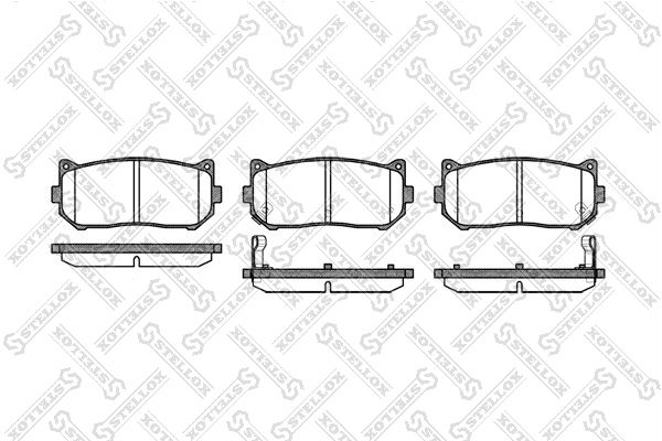 

Тормозные колодки Stellox дисковые 660002SX