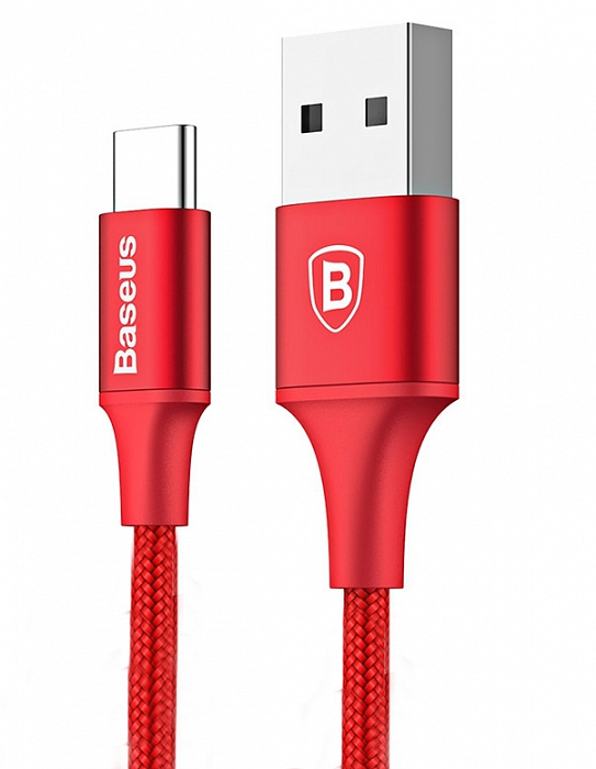 

Кабель Baseus Cable Rapid Series Type-C 0,25м Red (CATSU-A09), Type-C - Lightning