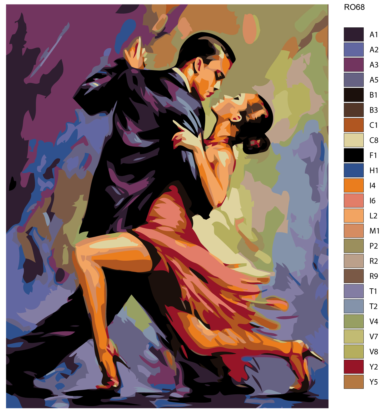 

Картина по номерам, 40 x 50, RO68, RO68