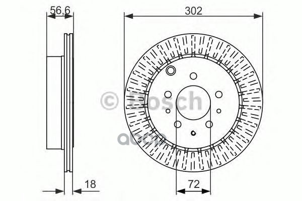 фото Тормозной диск bosch 0986479757