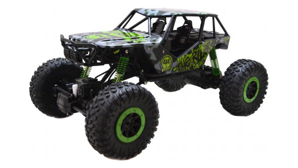 фото Радиоуправляемая машинка huangbo toys rock crawler 4wd зеленый/черный