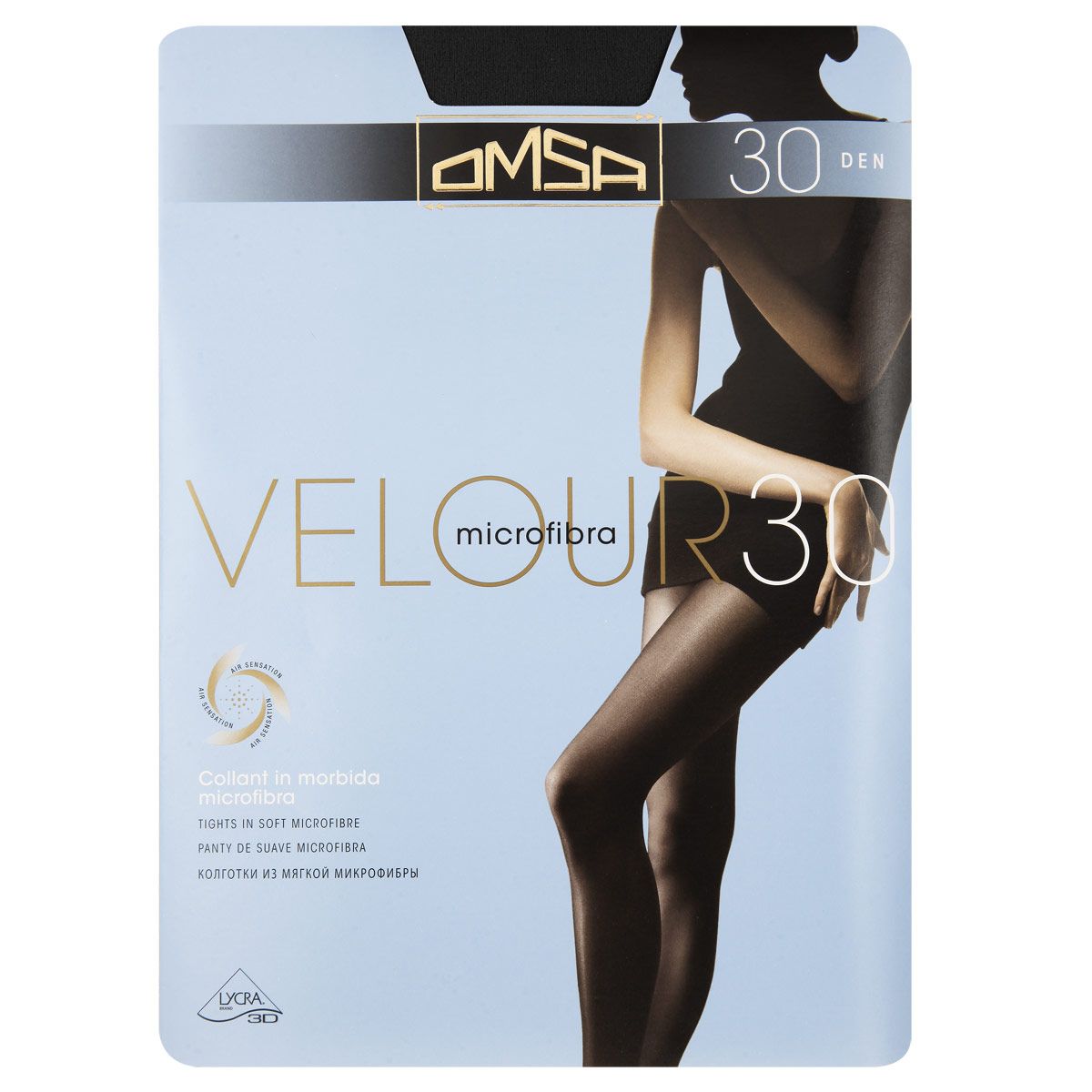 

Колготки женские Omsa VELOUR черные  (S, Черный, VELOUR