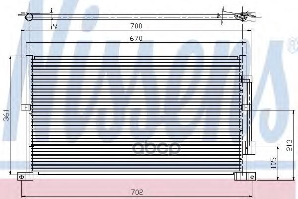 фото Радиатор кондиционера nissens 94585