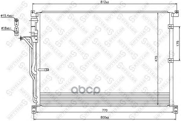 фото Радиатор кондиционера stellox 1045183sx