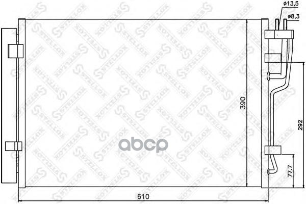 

Радиатор кондиционера Stellox 1045102SX