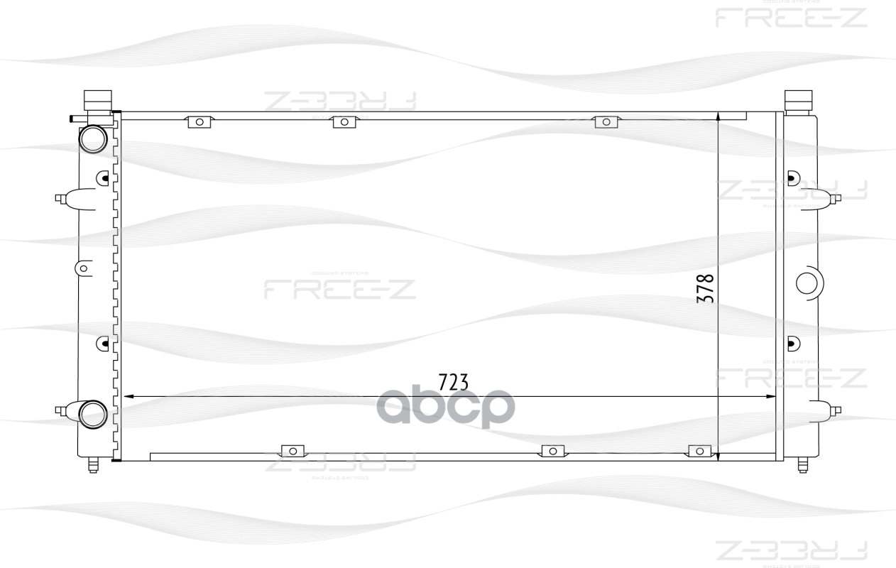 фото Радиатор охлаждения free-z kk0203