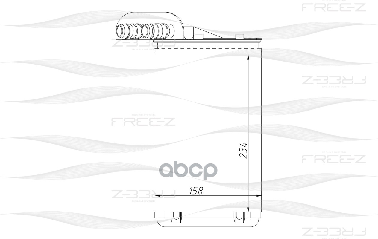 

Радиатор отопителя FREE-Z KW0246