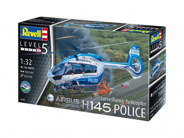 

Сборная модель Revell полицейский вертолет h145