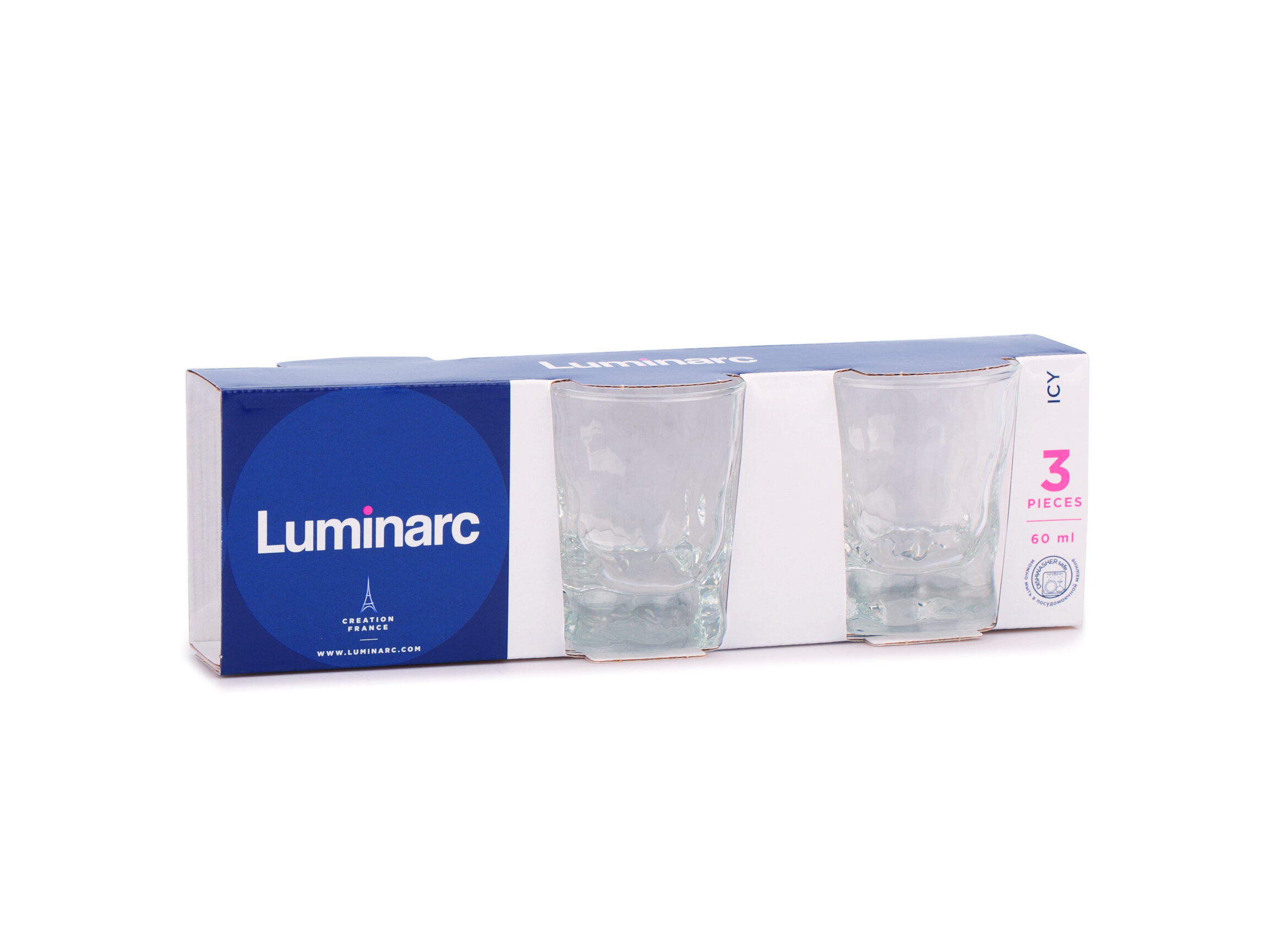 фото Набор стопок luminarc icy 60 мл 3шт