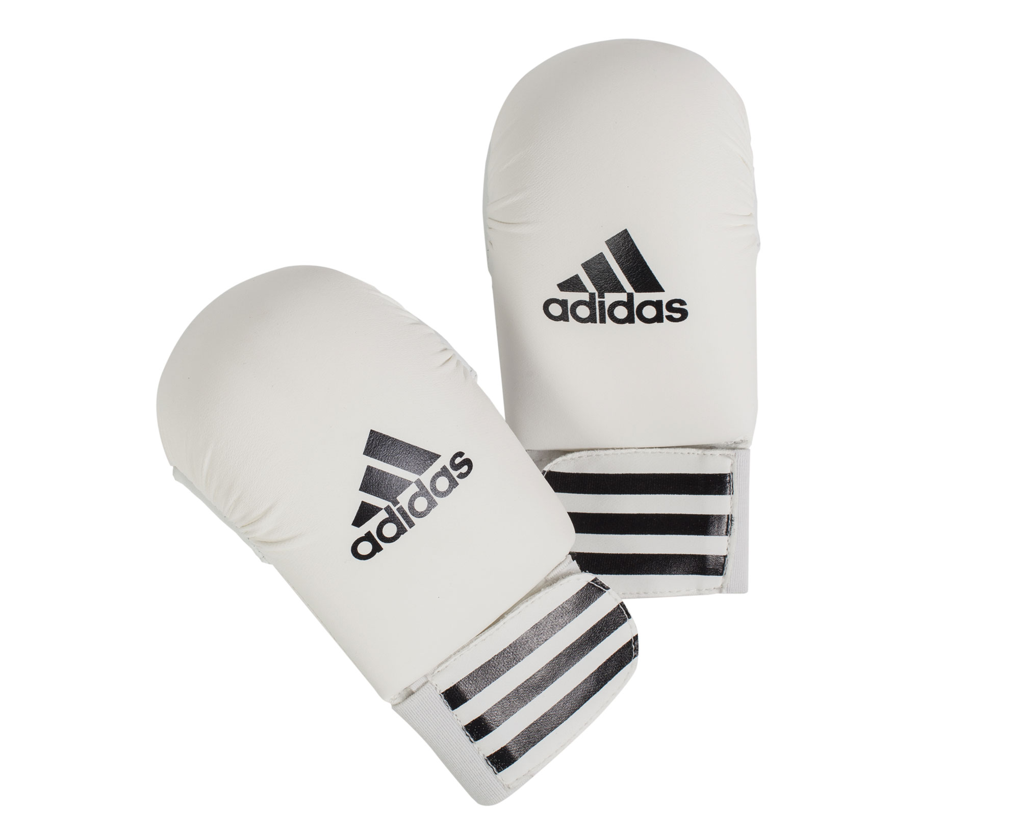 фото Боксерские перчатки adidas smaller черные/белые, 6 унций