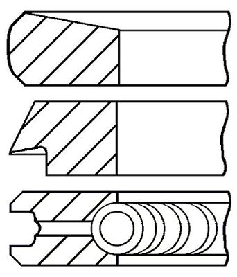 

Комплект поршневых колец GOETZE ENGINE 08-112700-00