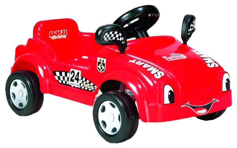 Машинка-каталка Dolu педальная гоночная Смарт Красный