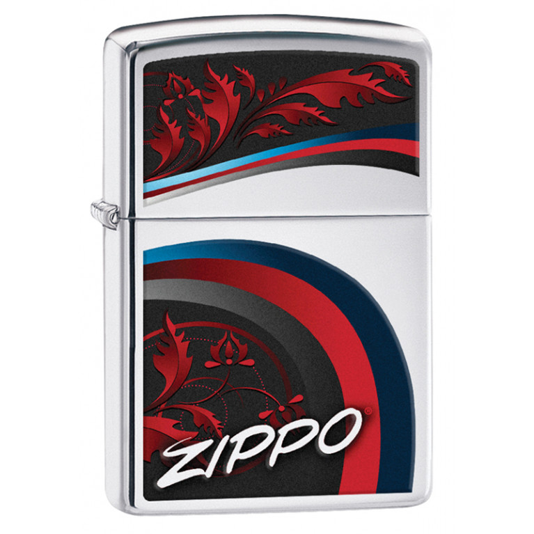 

Бензиновая зажигалка Zippo Satin and Ribbons High Polish Chrome, Satin and Ribbons