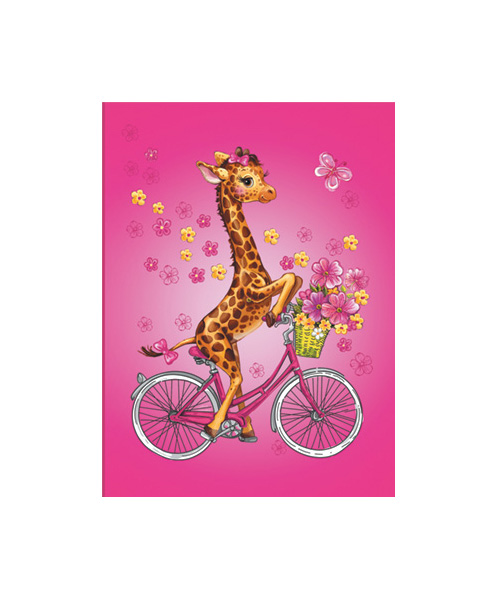 фото Записная книжка "ноутбук" арт.42720/20 жираф и цветы феникс