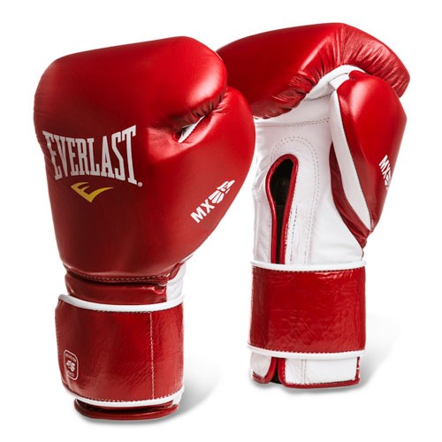 фото Боксерские перчатки everlast mx training красные 12 унций