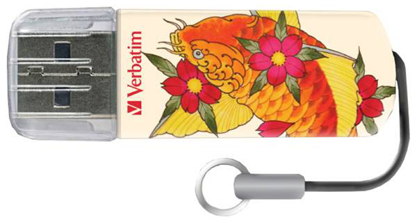 

USB-флешка Verbatim Mini Tattoo Edition Рыба 8GB White, Mini Tattoo Edition Рыба