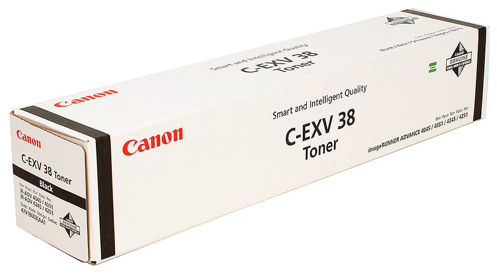 Тонер для лазерного принтера Canon C-EXV38 черный, оригинал