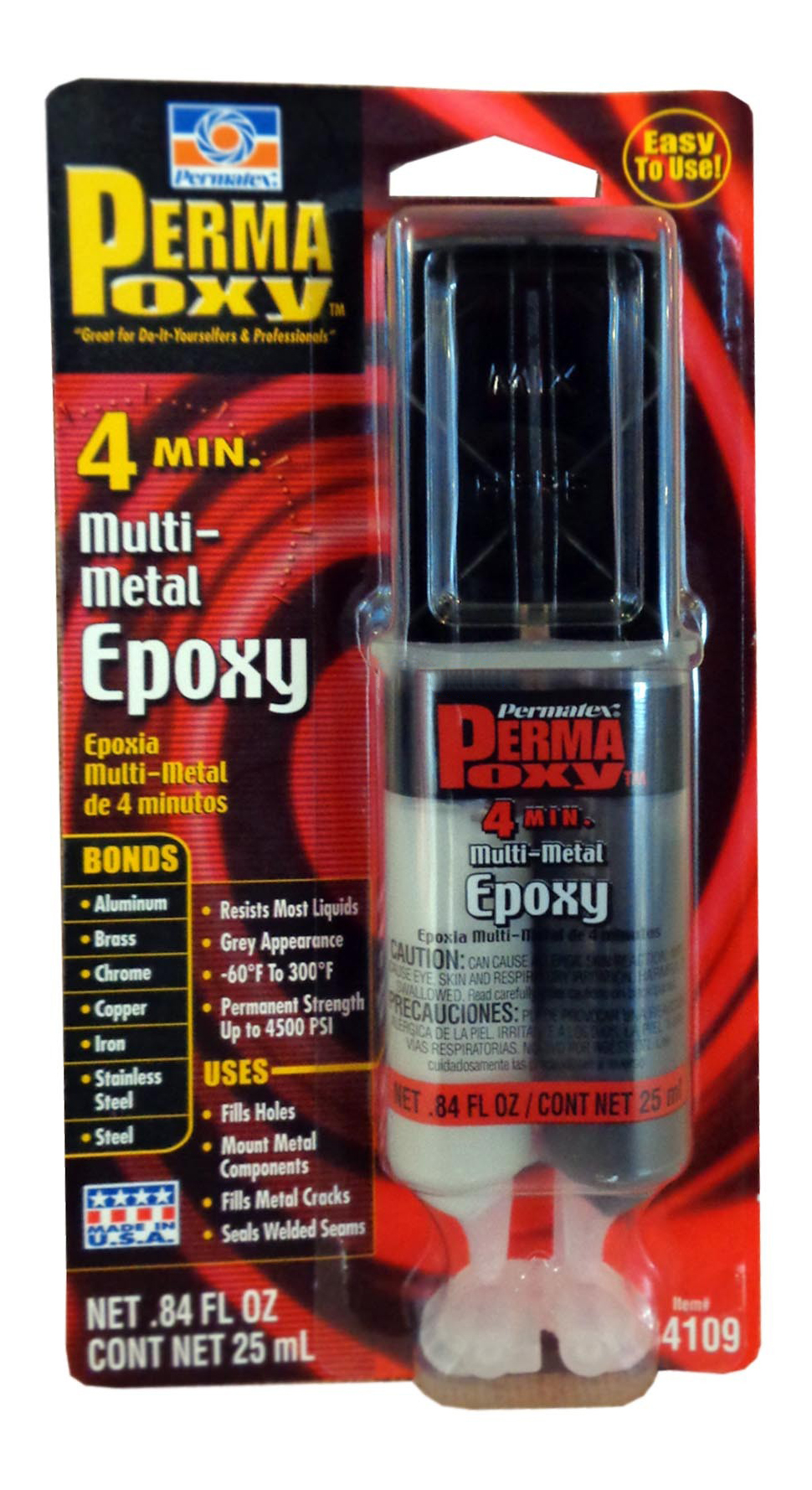 фото Клей эпоксидный мульти металл permatex perma poxy 4 minute multi-metal epoxy 0,025л