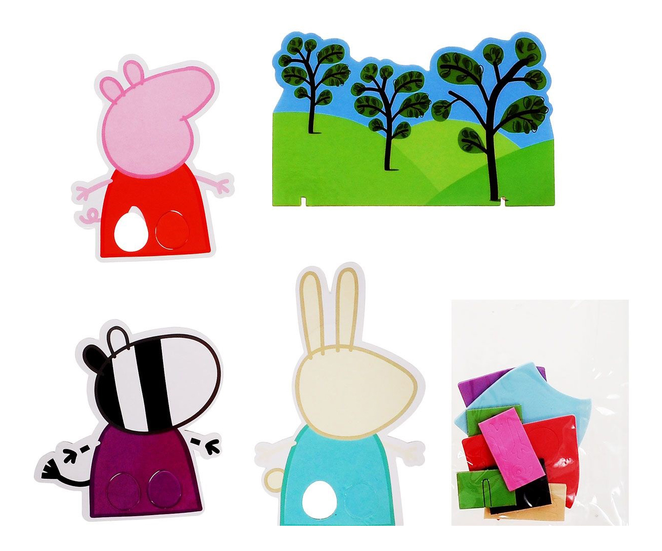 

Аппликация из мягкого полимера Апп, Пальчиковый Театр Свинка Пеппа Тм Peppa Pig, пальчиковый театр