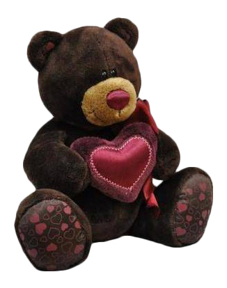 Мягкая игрушка Orange Toys Медведь мальчик Choco с сердцем 15 см