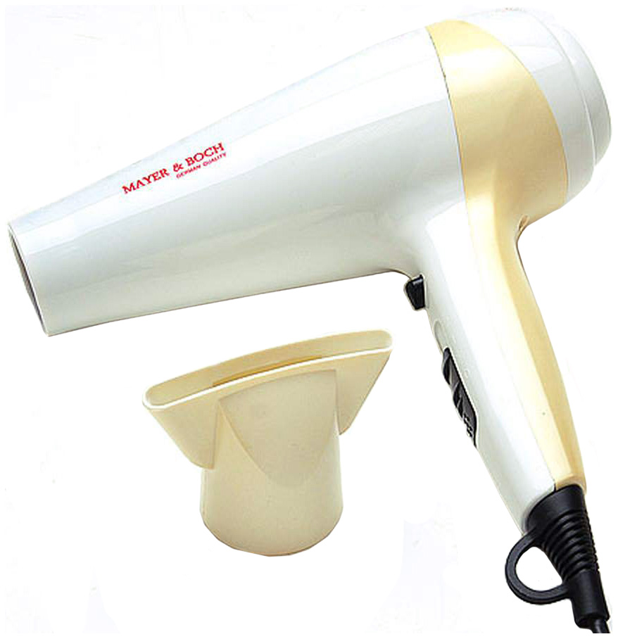 

Фен Mayer&Boch MB-10421 1 800 Вт белый, золотистый, MB-10421