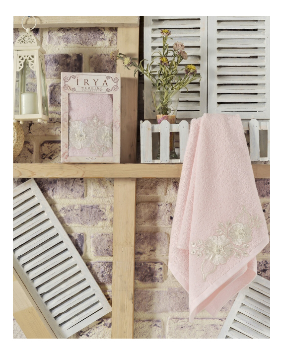 

Банное полотенце IRYA розовый, полотенце Fleur 50x90 см