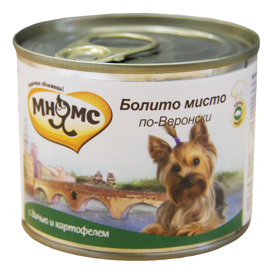 фото Консервы для собак мнямс болито мисто по-веронски, дичь с картофелем, 200г