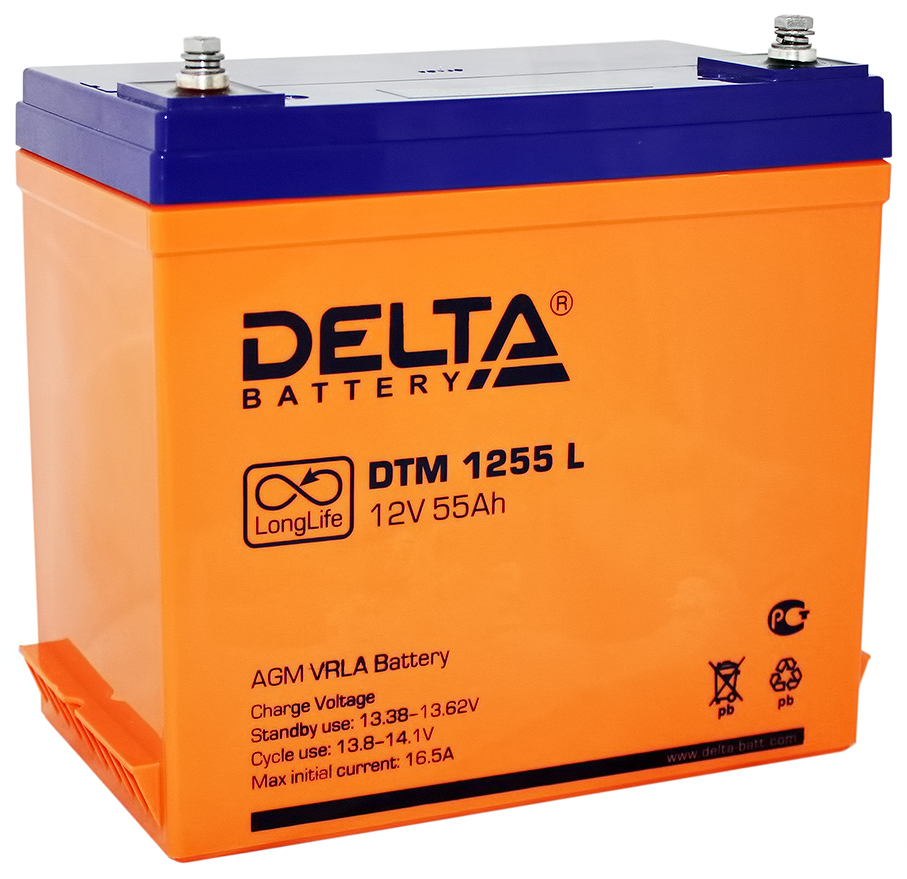 фото Аккумулятор для ибп delta dtm 1255 l