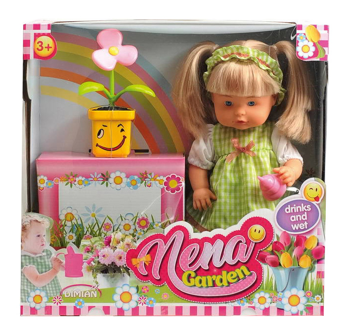 Пупс Dimian Nena с цветком 36 см dimian кукла nena с собачкой 36 см