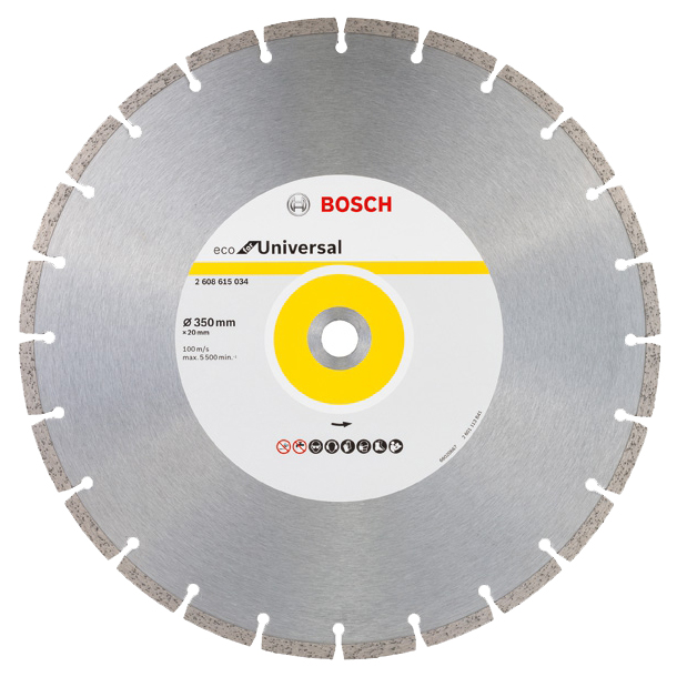 Диск отрезной алмазный Bosch ECO Universal 350-20 2608615034 алмазный диск eco universal 150 22 23 2608615029 bosch