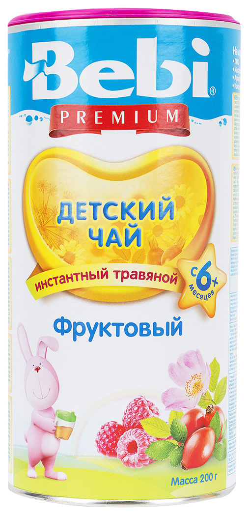 

Чай Bebi Premium Фруктовый с 6 мес 200 г, Фруктовый 200 г