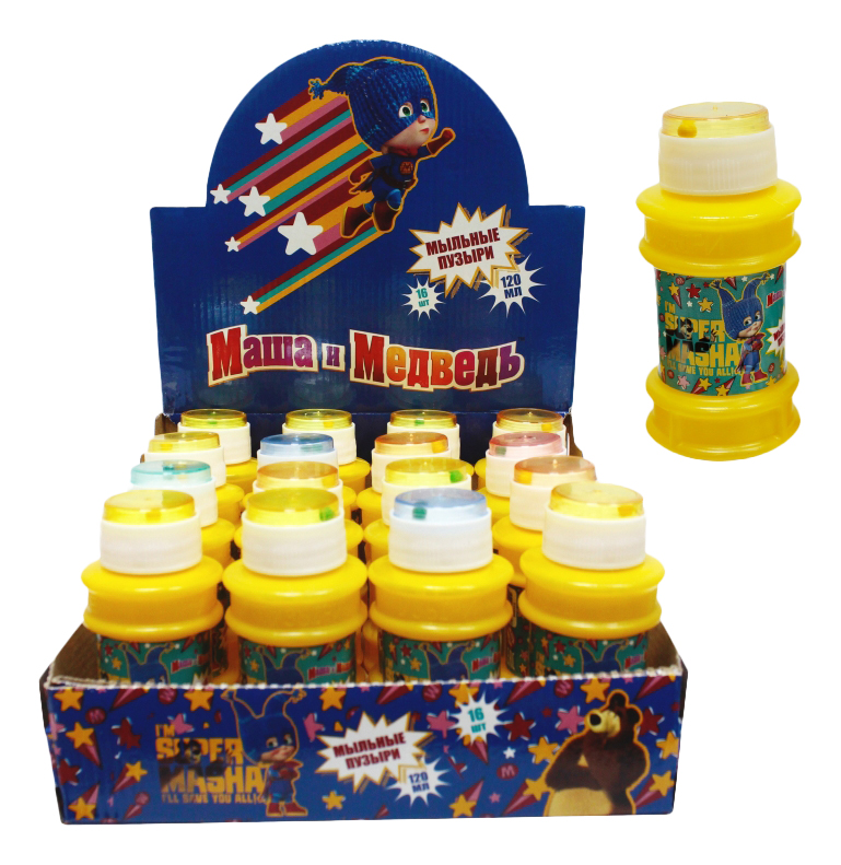 

Мыльные пузыри 120 мл Маша и Медведь 1 TOY Т11568, Маша и Медведь
