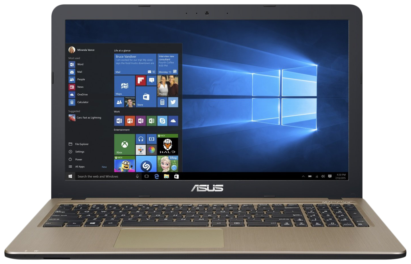 

Ноутбук ASUS R540NV-GQ047T Brown (90NB0HM1-M00850), R540NV-GQ047T