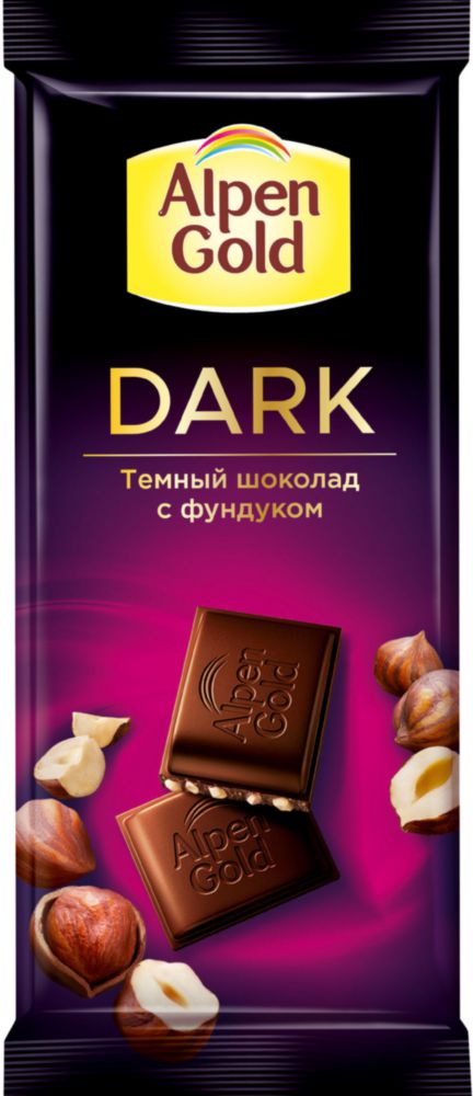 Шоколад темный Alpen Gold dark с фундуком 85 г