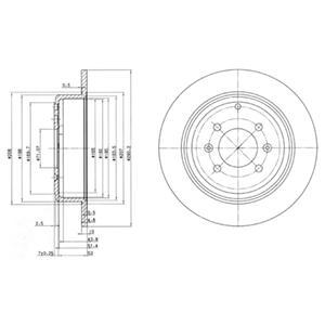 фото Тормозной диск delphi bg2873