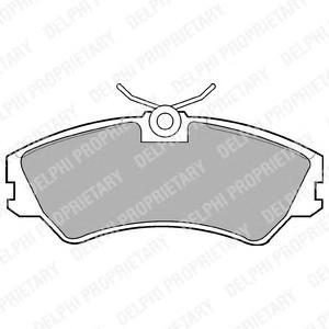 

Тормозные колодки DELPHI дисковые LP668