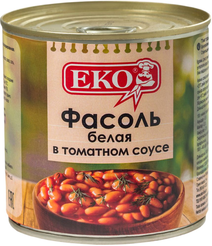 Фасоль белая Eko в томатном соусе 420 г